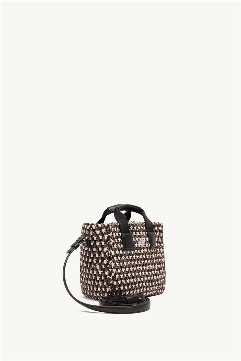 Micro caradoc raffia tote bag-MONCLER-Verso