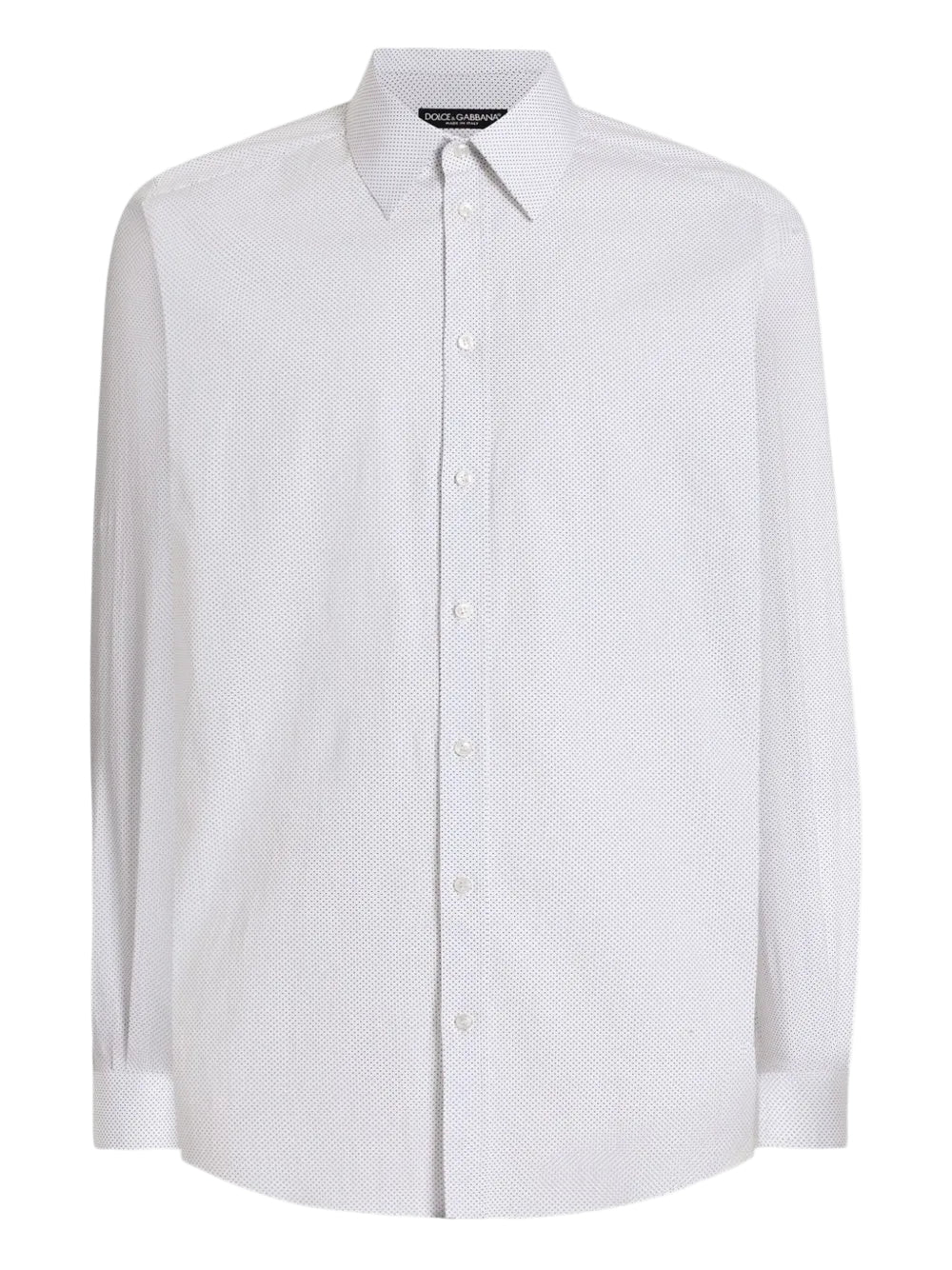 Micro dot-print shirt-DOLCE & GABBANA-Verso