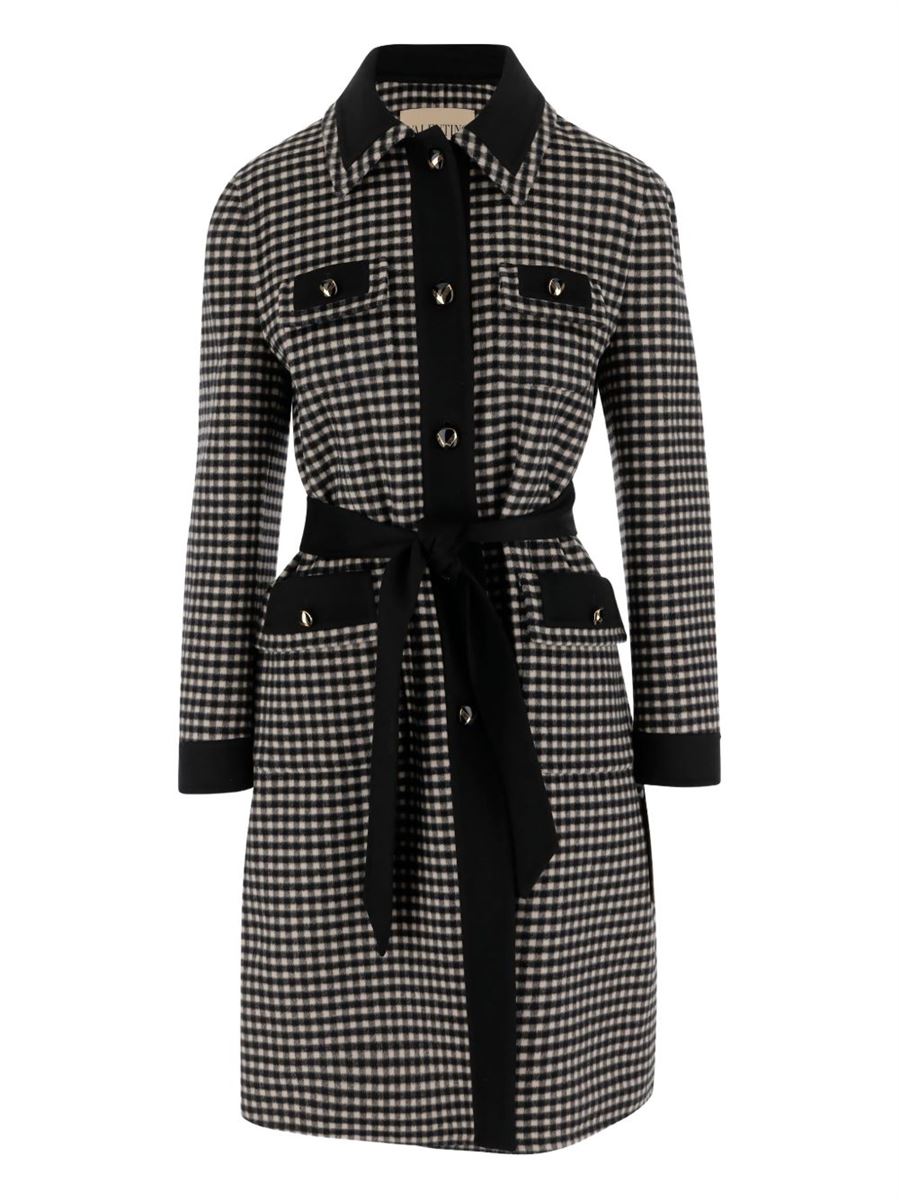 Micro vichy coat-VALENTINO-Verso