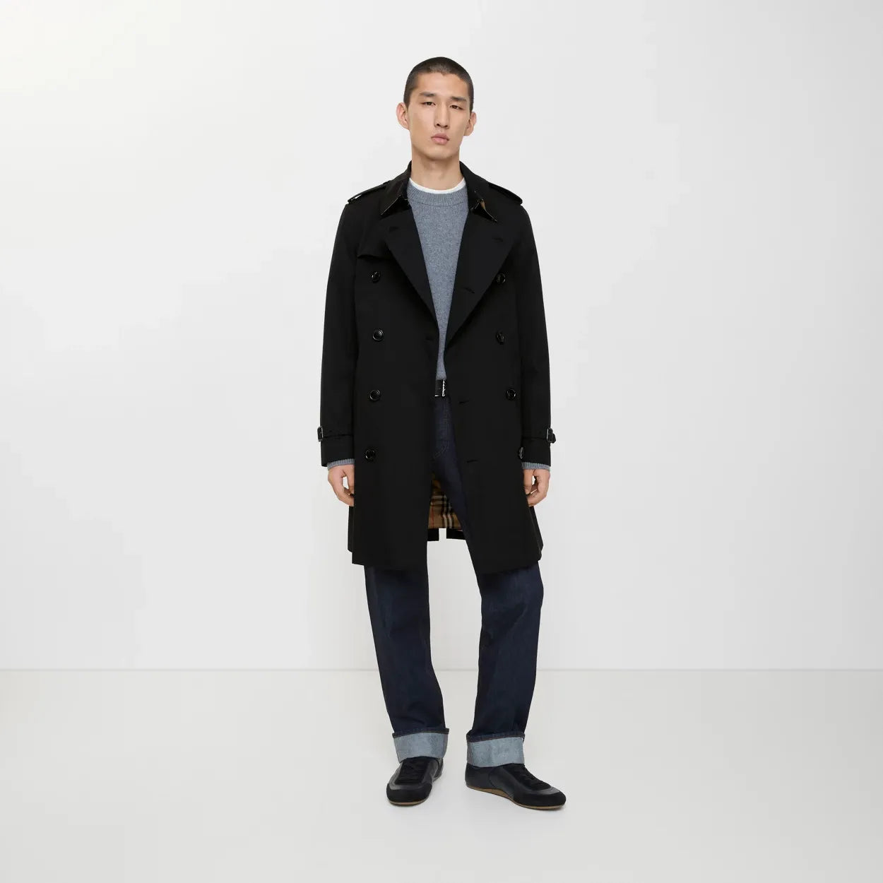 Mid-length kensington heritage trench coat-BURBERRY-Verso