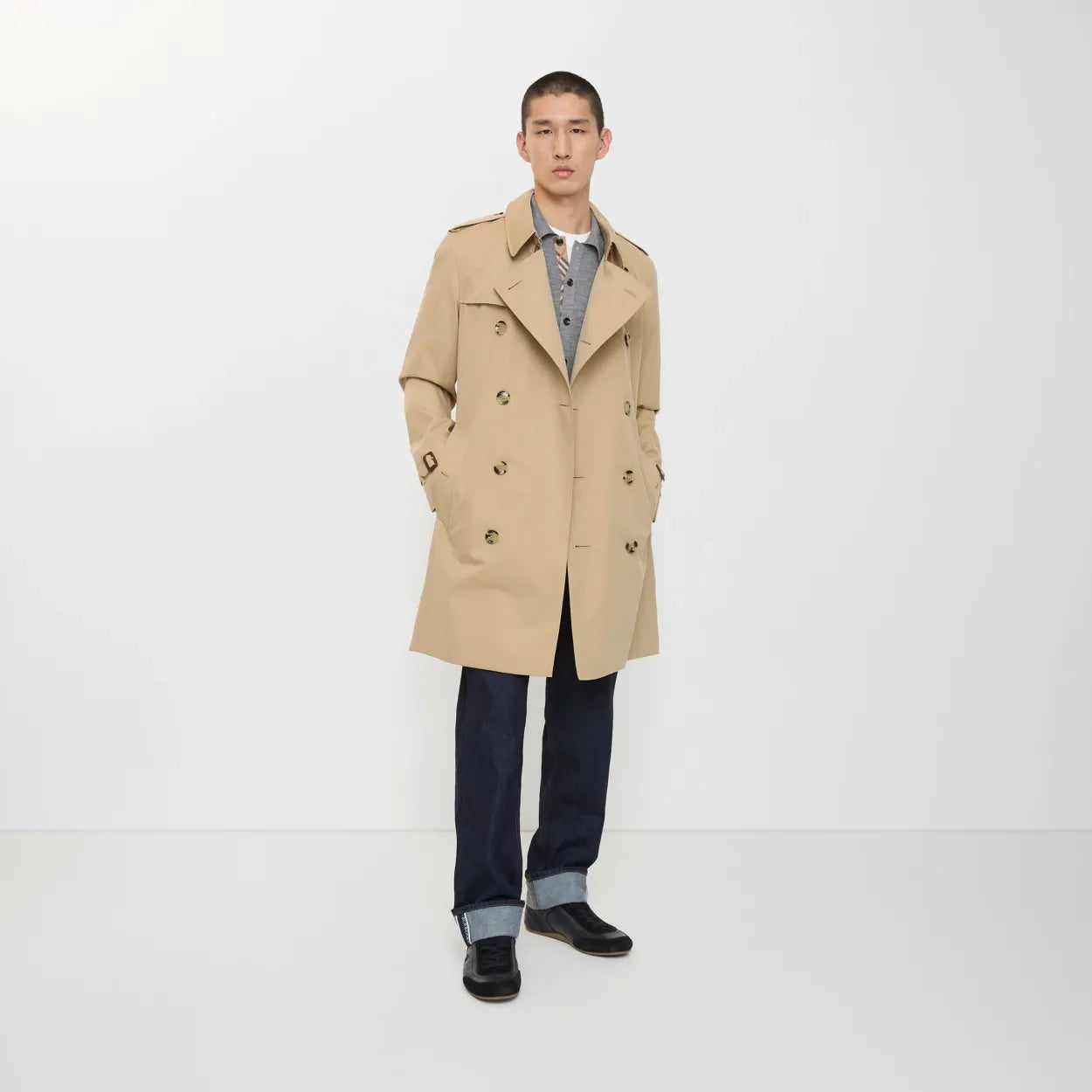 Mid-length kensington heritage trench coat-BURBERRY-Verso