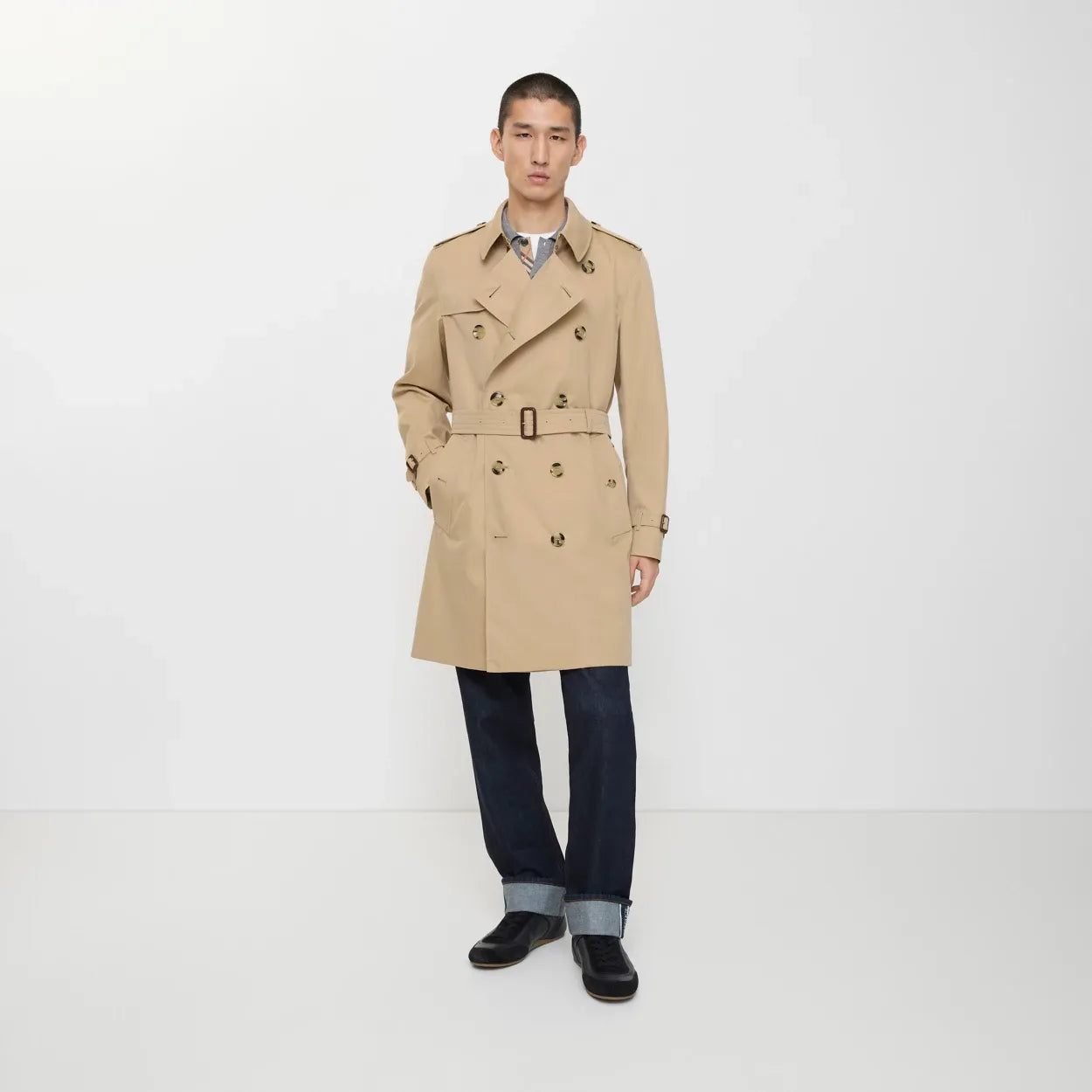 Mid-length kensington heritage trench coat-BURBERRY-Verso