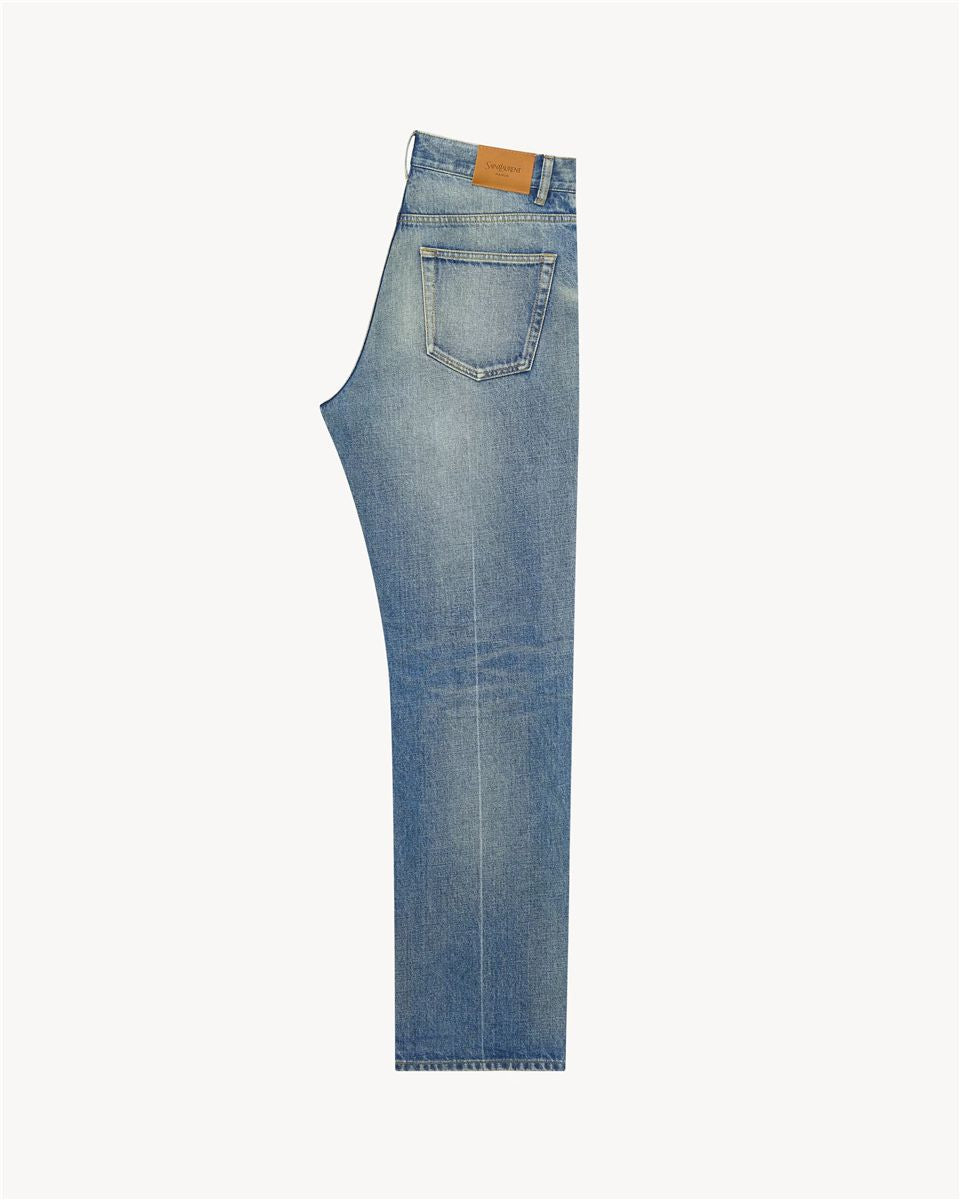 Tapered mid rise jeans-SAINT LAURENT-Verso