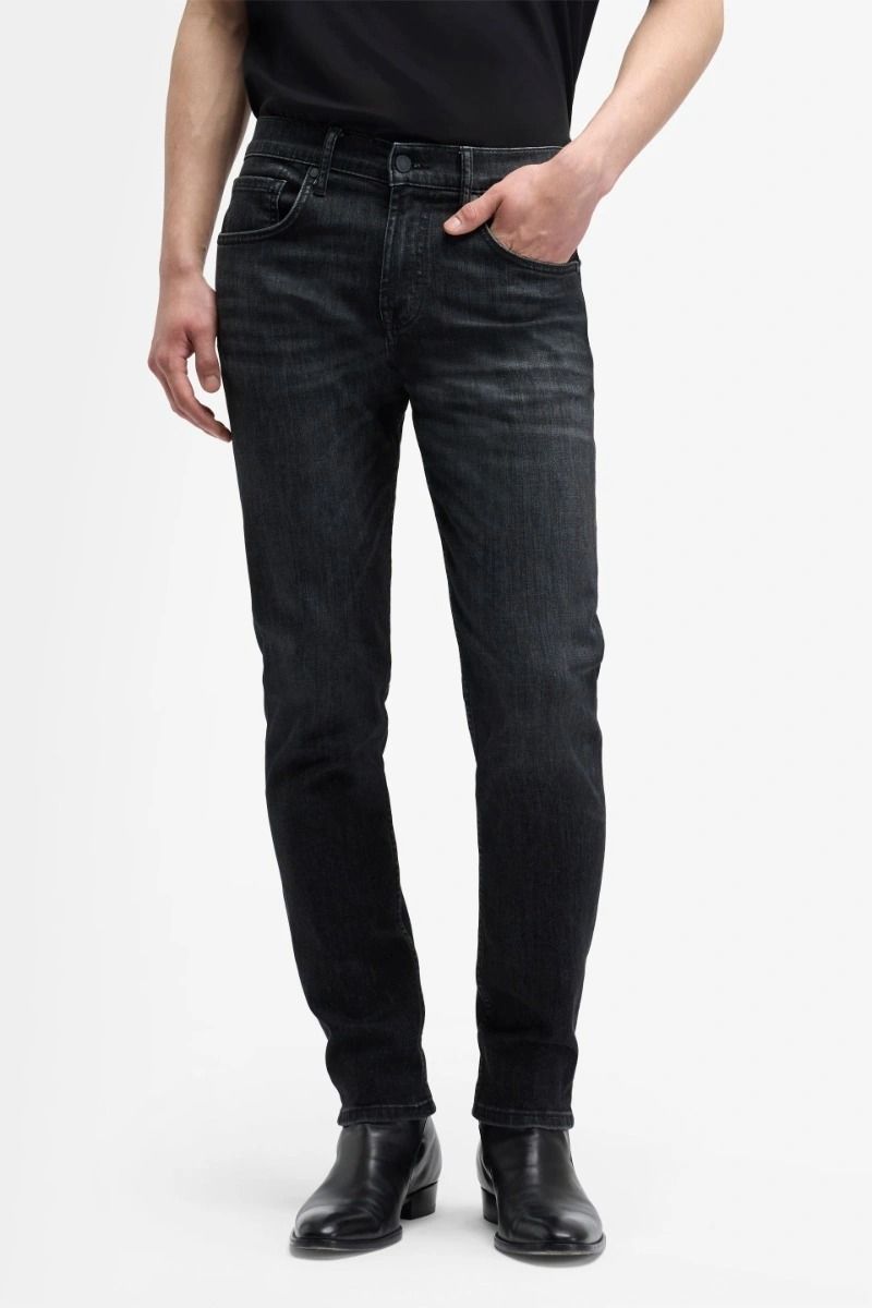 Mid waist skinny jeans-7FAM-Verso