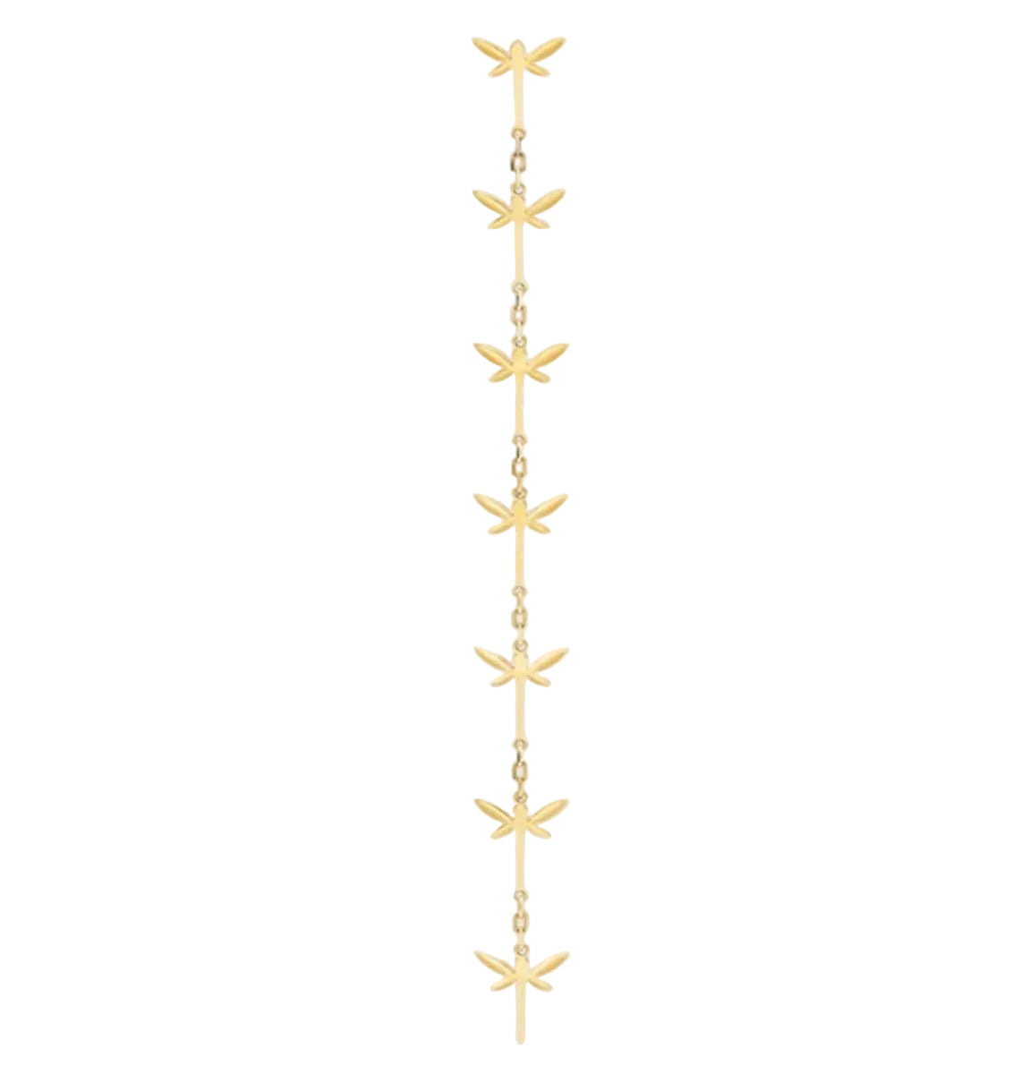Mini dragonfly long chain mono earring-ANAPSARA-Verso