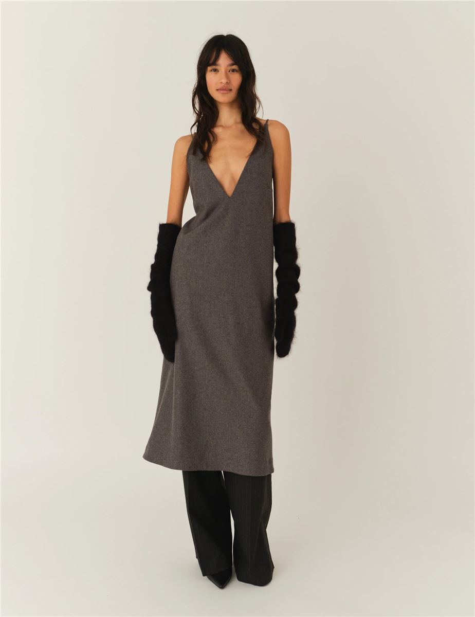 Mitch dress grey melange-THE GARMENT-Verso