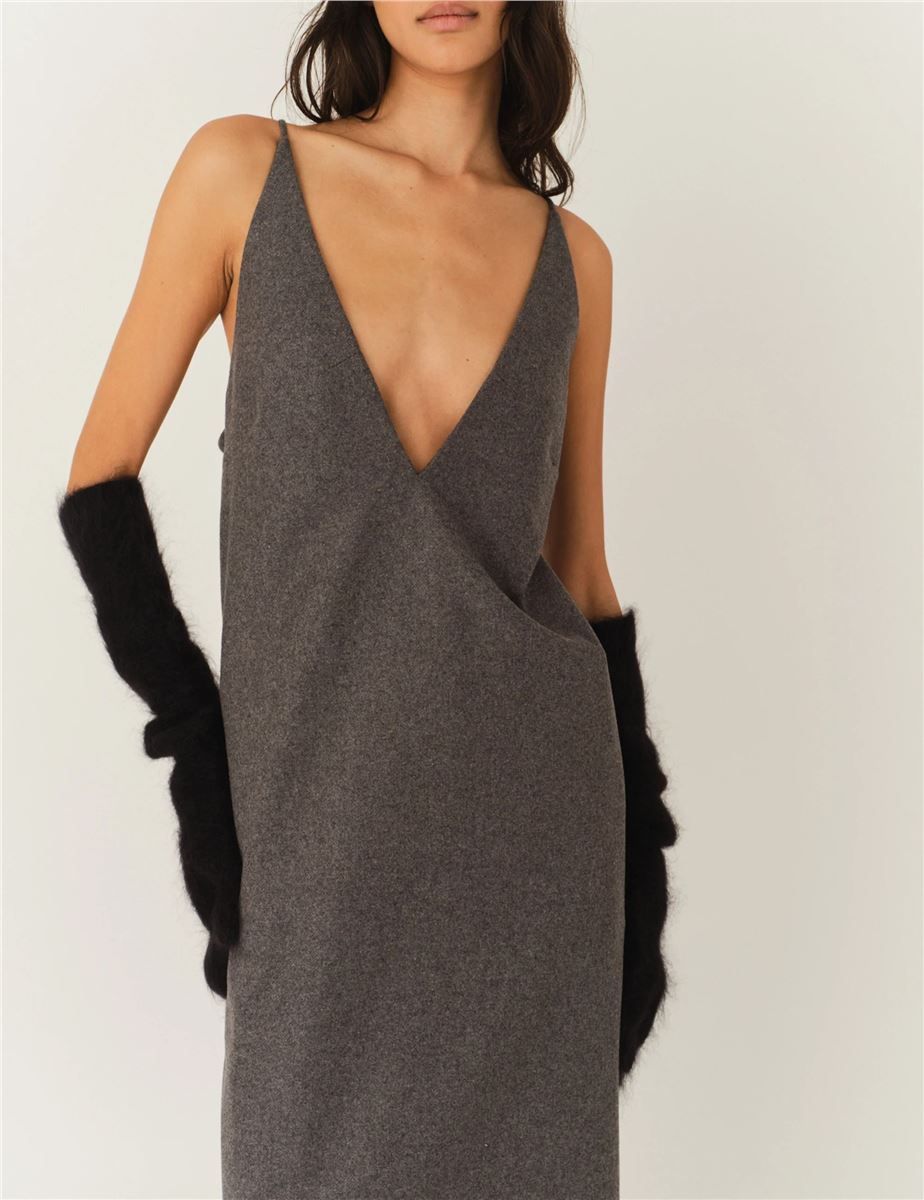Mitch dress grey melange-THE GARMENT-Verso