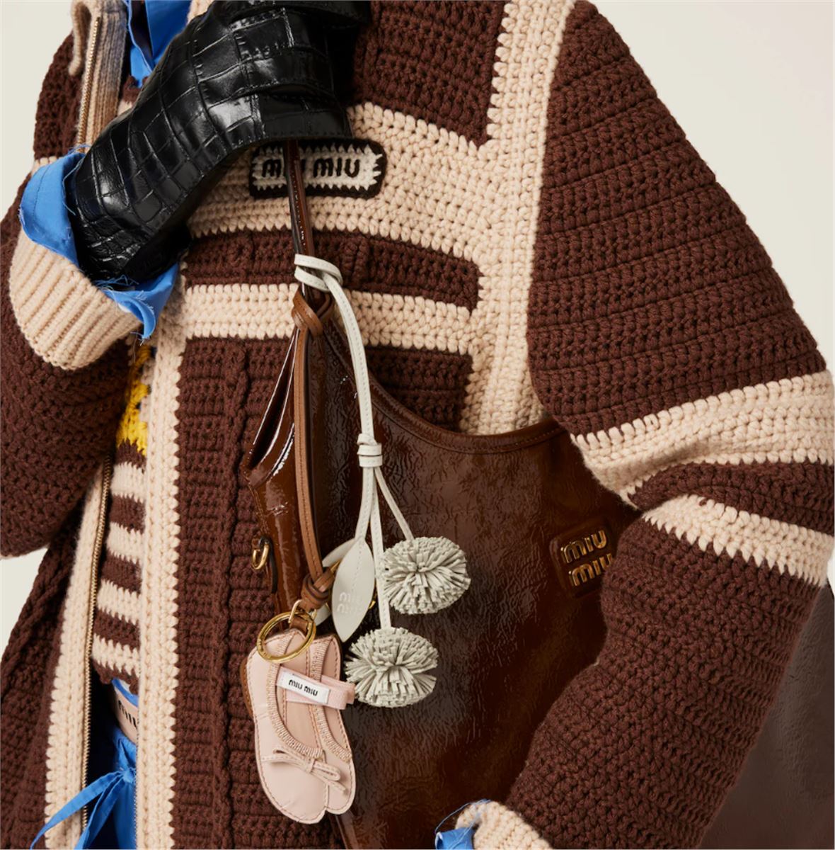 MIU BALLET LEATHER KEYCHAIN TRICK -  MIU MIU -  Verso