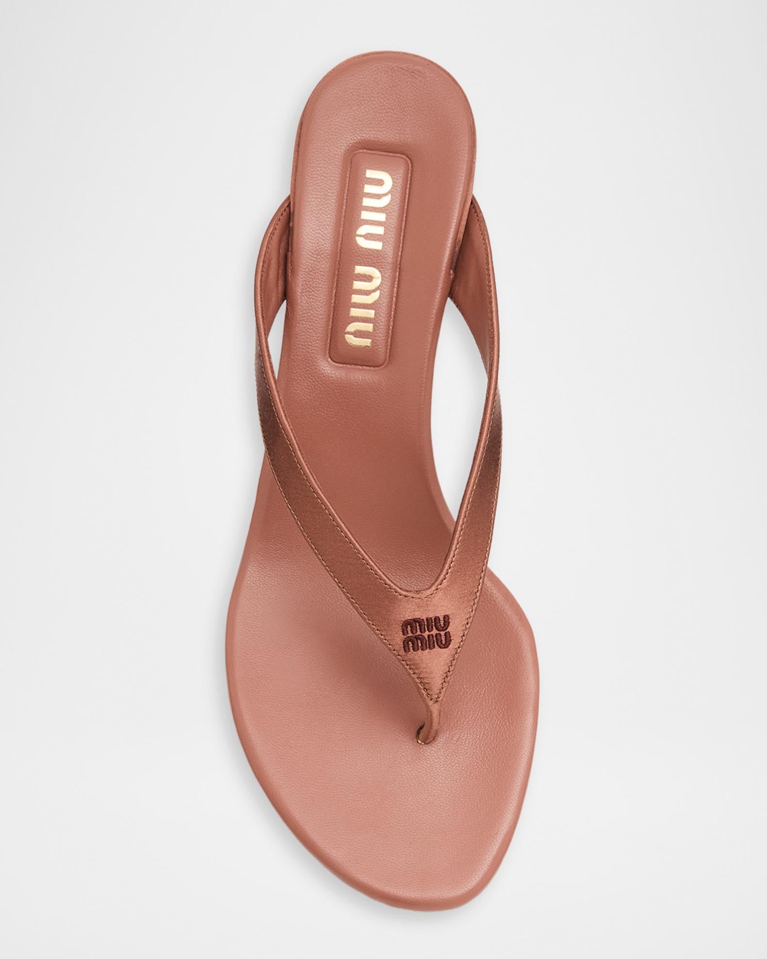 Miu Miu Heeled Thong Sandals-MIU MIU-Verso