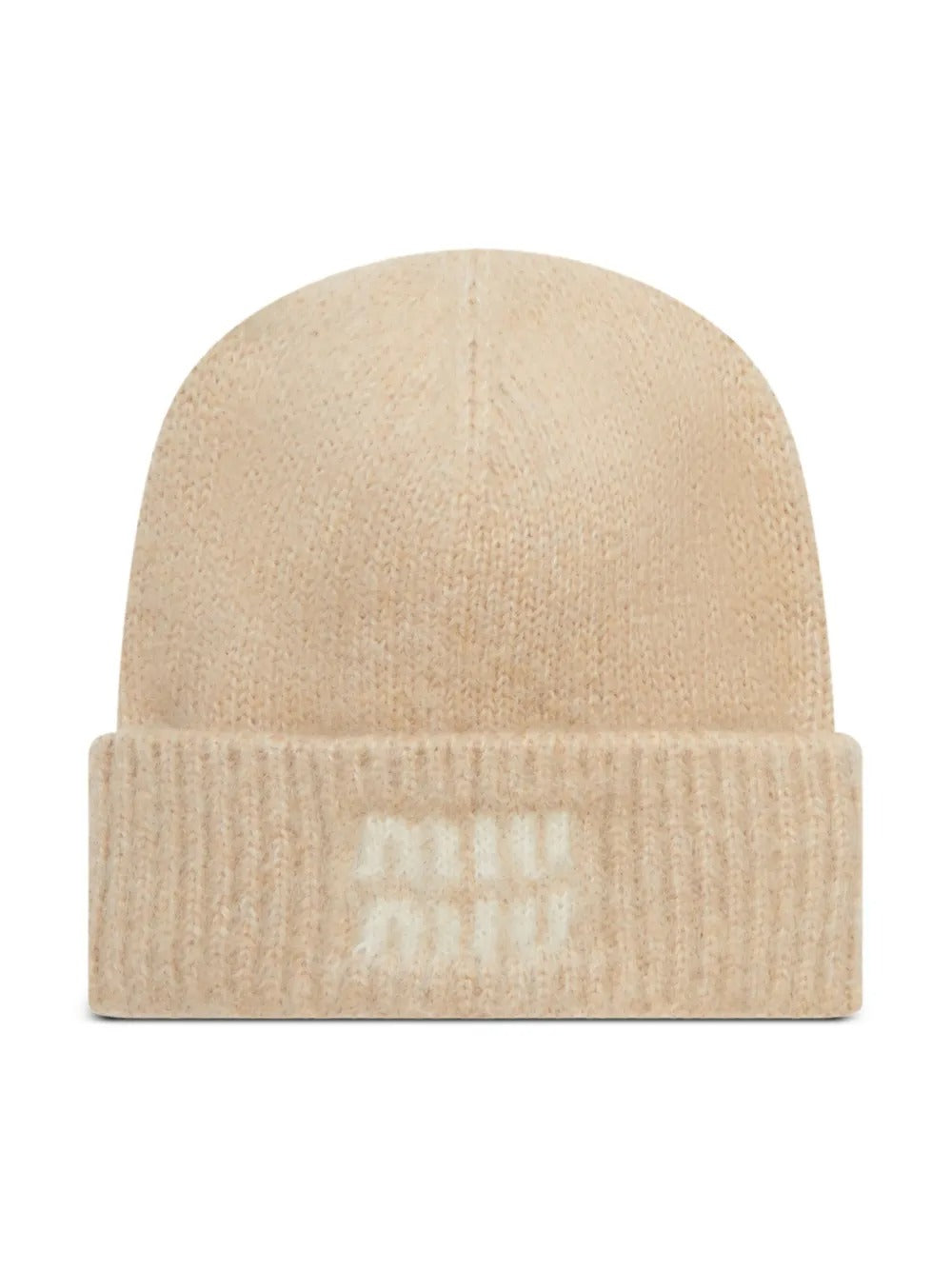 Miu Miu logo-detail beanie hat-MIU MIU-309777-S-Verso