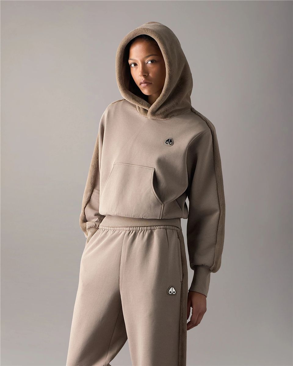 Mixed media bunny hoodie-MOOSE KNUCKLES-Verso