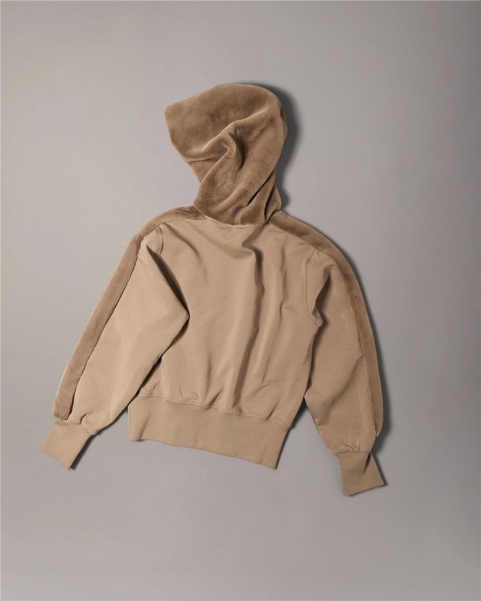 Mixed media bunny hoodie-MOOSE KNUCKLES-Verso
