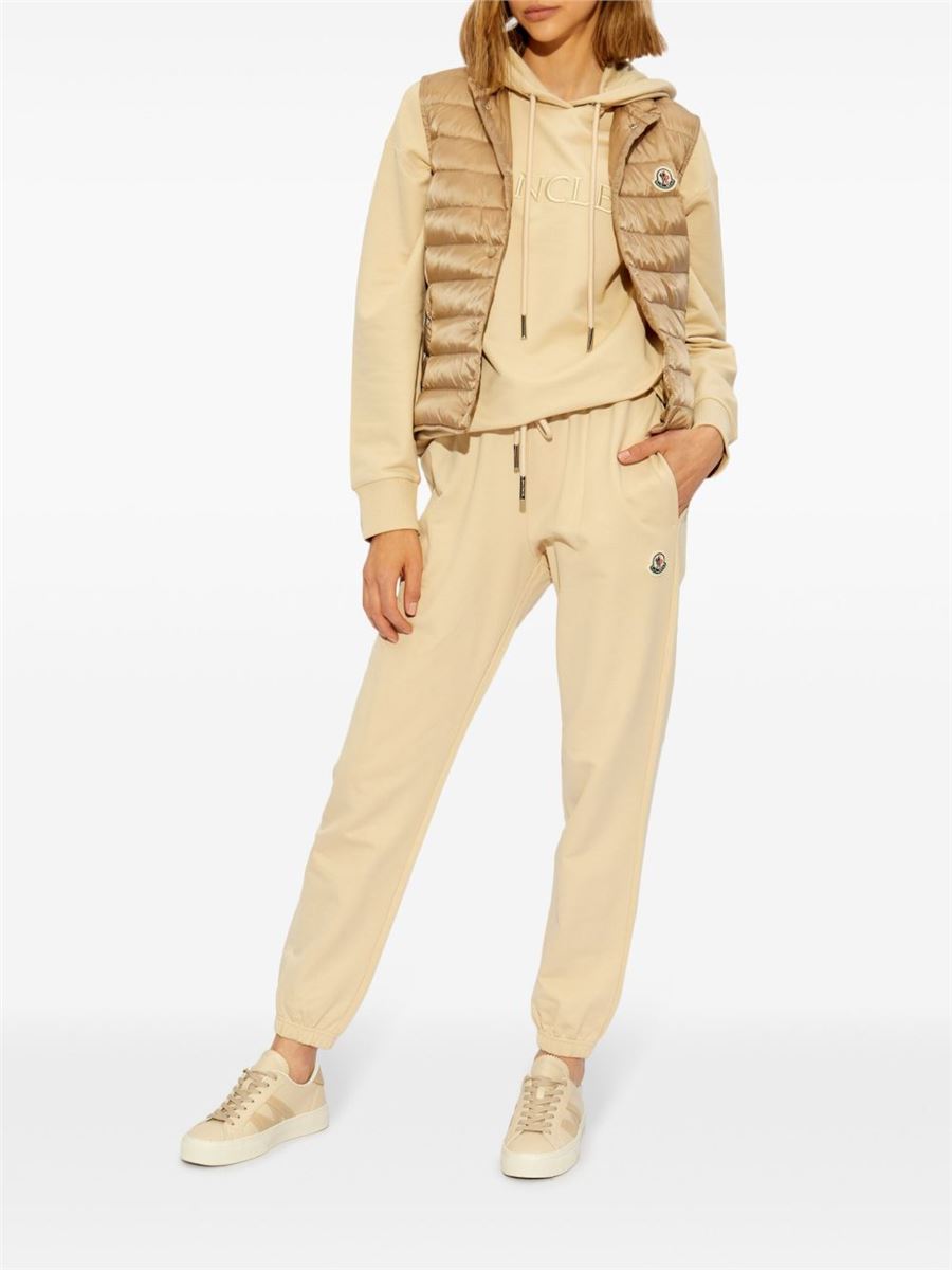MOCK NECK LOGO PATCH DOWN GILET-MONCLER-Verso
