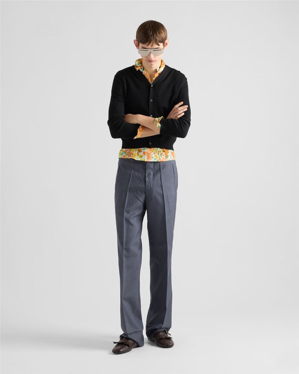 MOHAIR AND SILK PANTS - PRADA - Verso