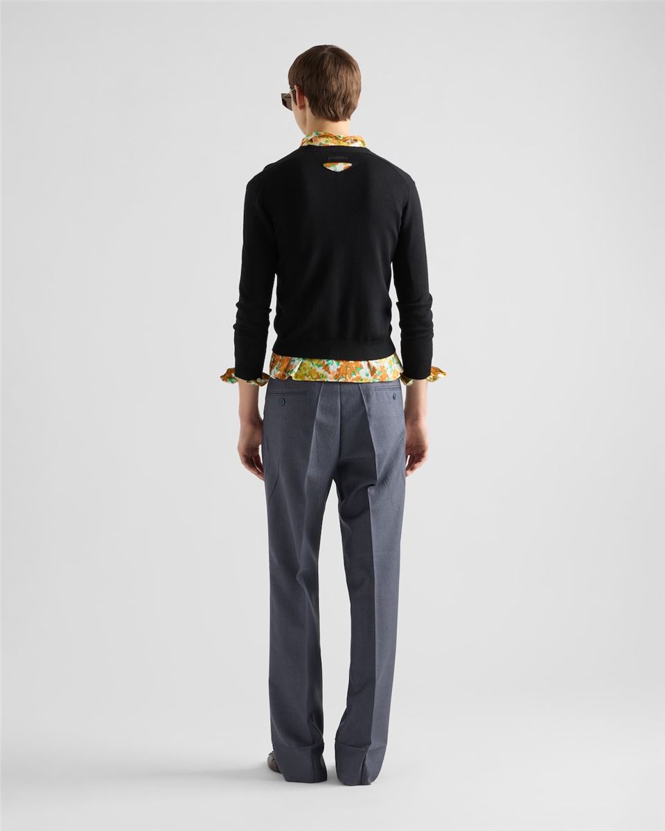 MOHAIR AND SILK PANTS - PRADA - Verso