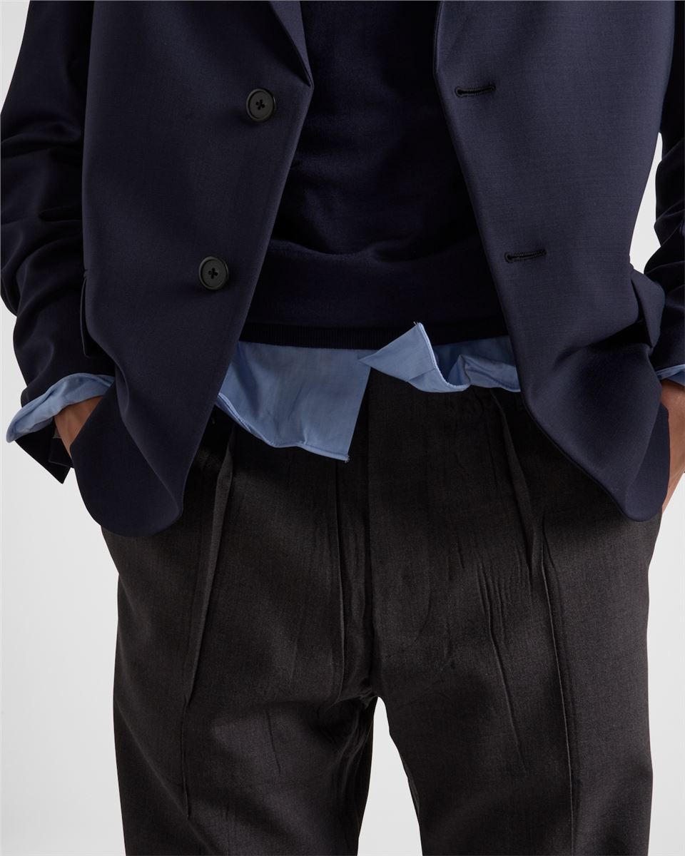 MOHAIR AND SILK PANTS - PRADA - Verso