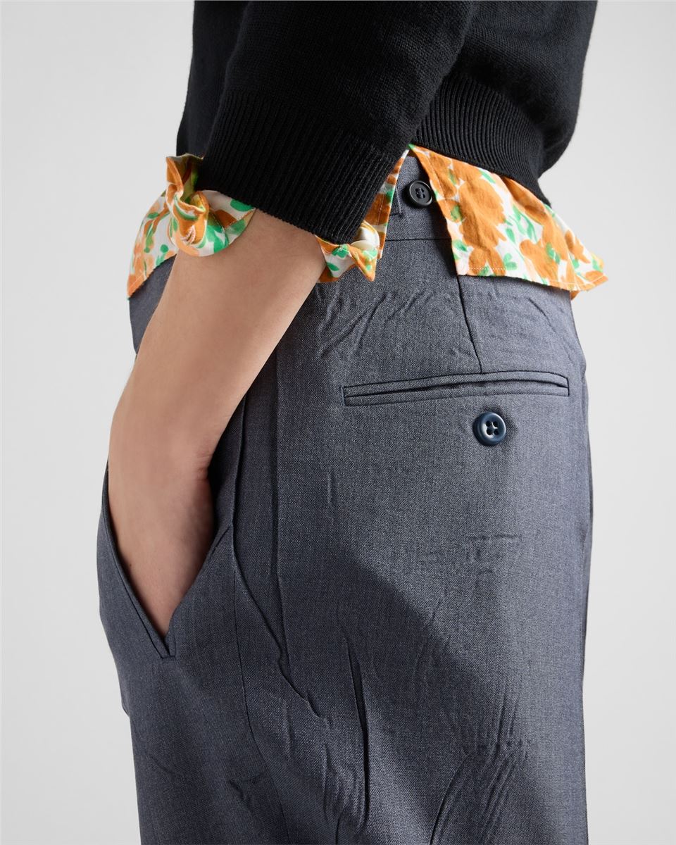MOHAIR AND SILK PANTS - PRADA - Verso