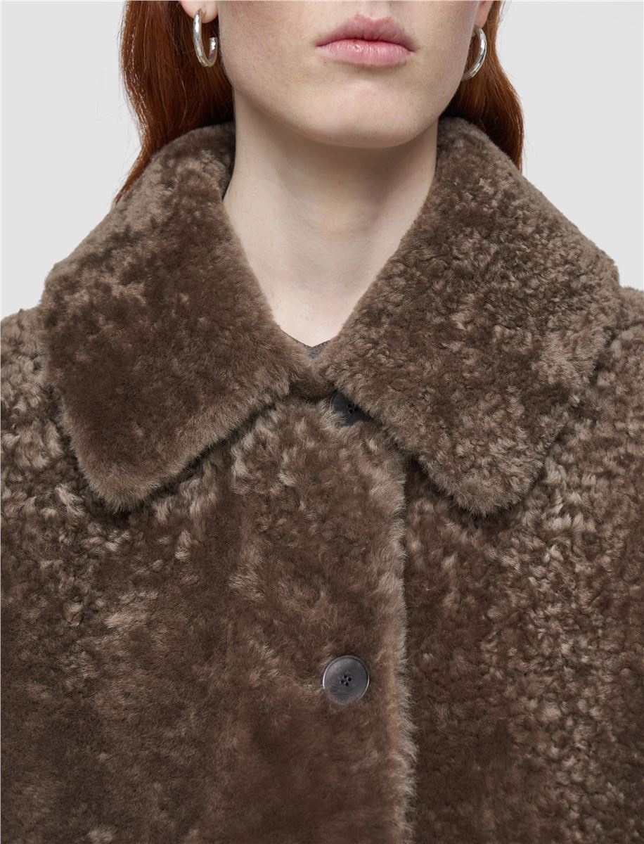 Molin reversible shearling gilet-JOSEPH-Verso