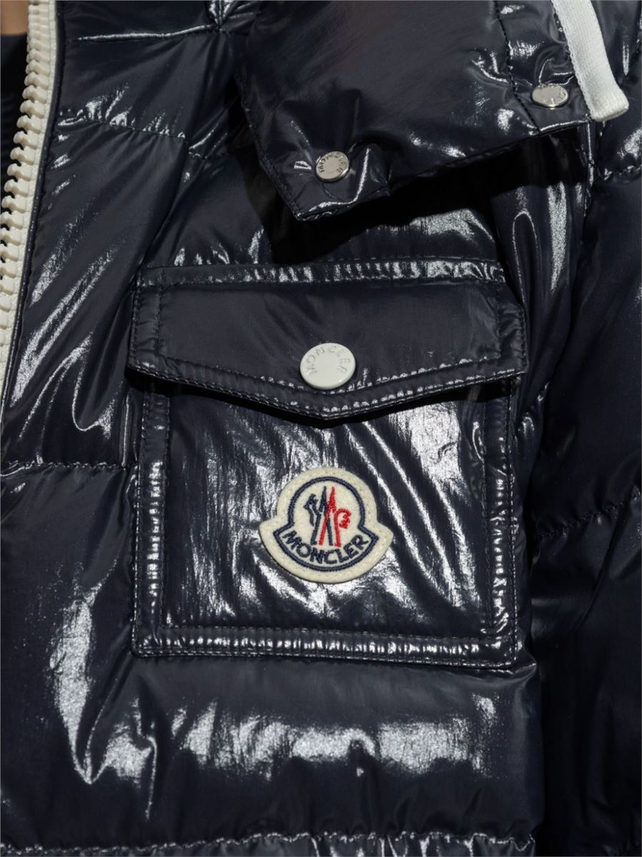 MONCLER "ANDRO" SHORT DOWN JACKET WITH HOOD - MONCLER - Verso