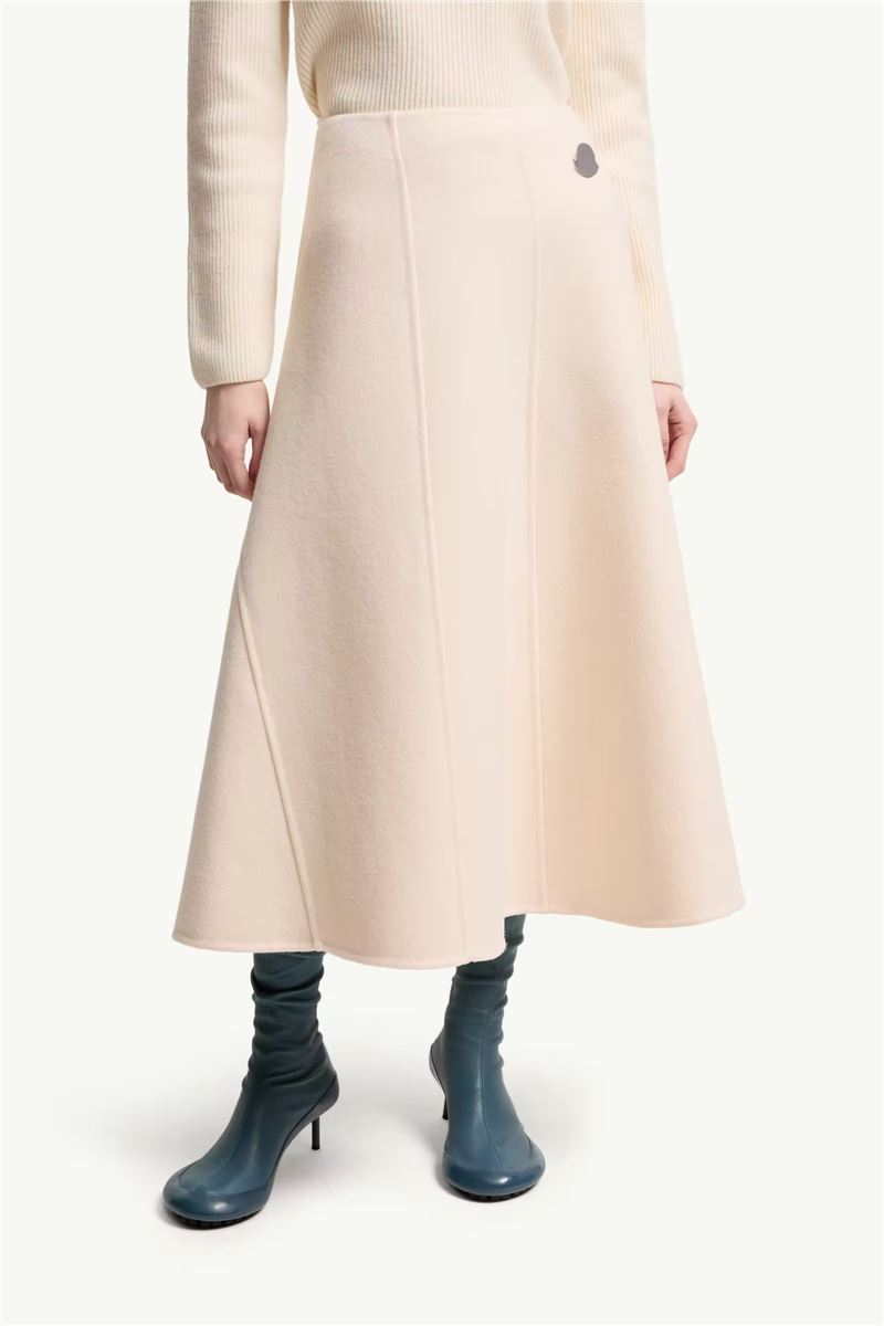 Moncler + JIL SANDER Wool Midi Skirt-MONCLER-Verso