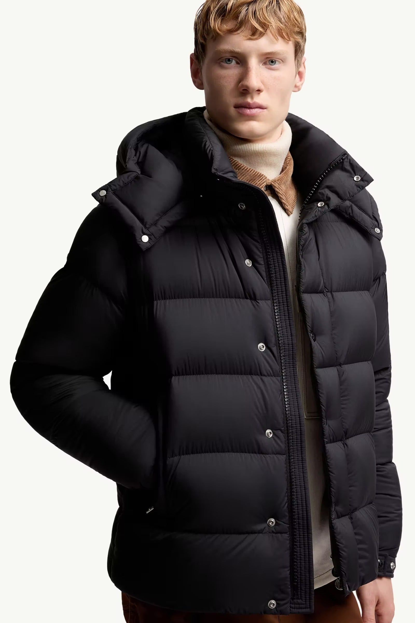 Moncler maya 70 hooded short down jacket-MONCLER-Verso