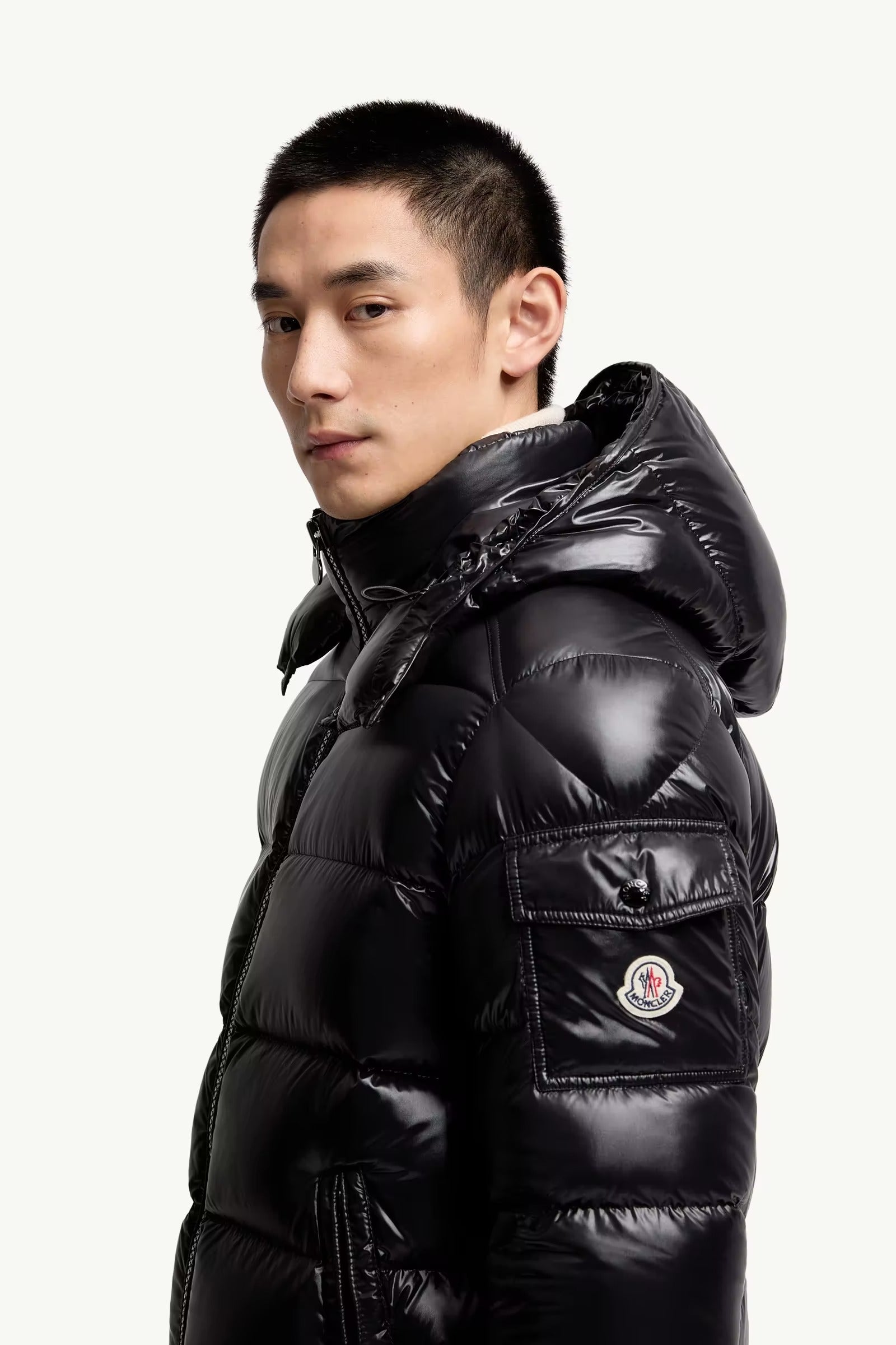 Moncler maya hooded short down jacket-MONCLER-Verso