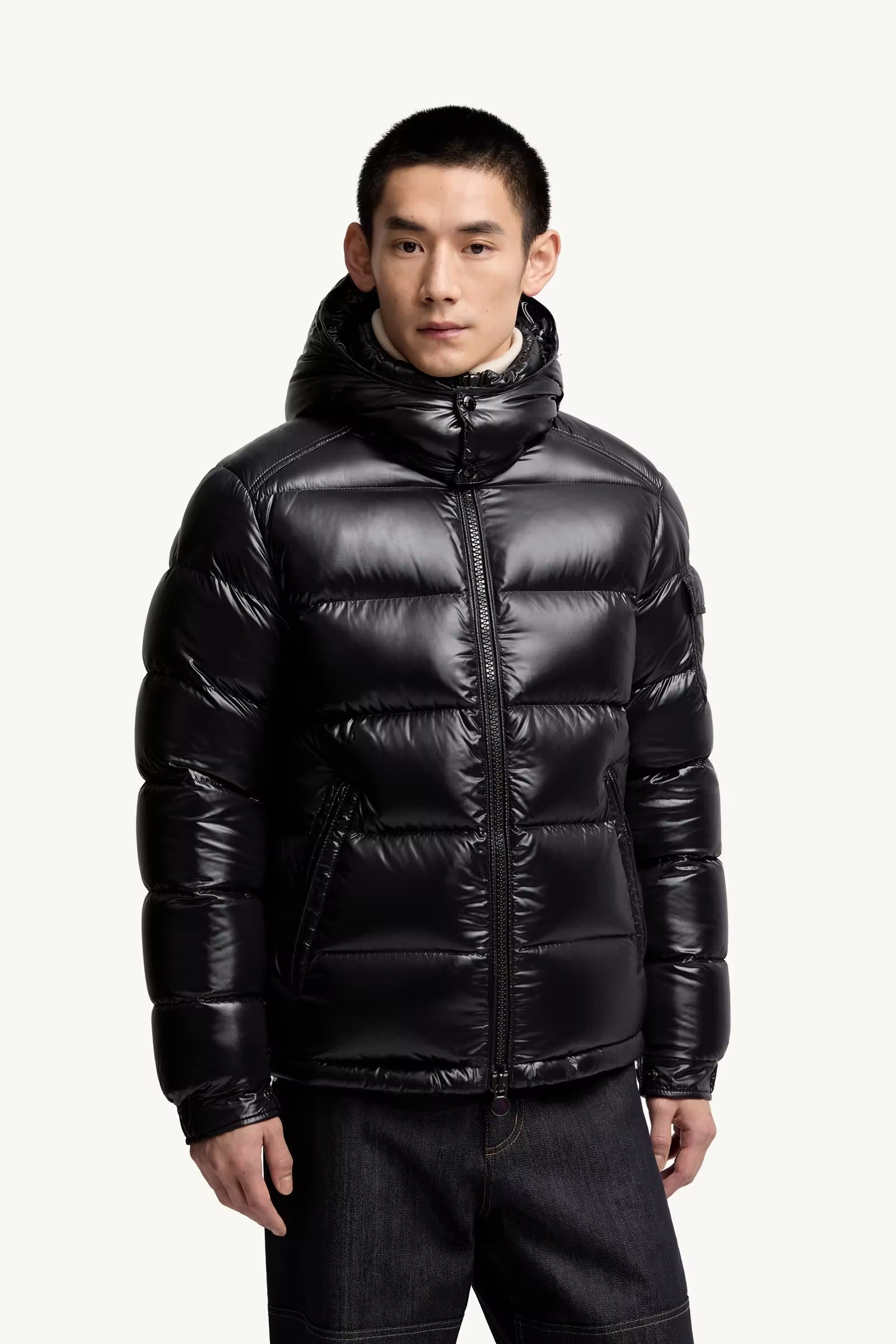 Moncler maya hooded short down jacket-MONCLER-Verso