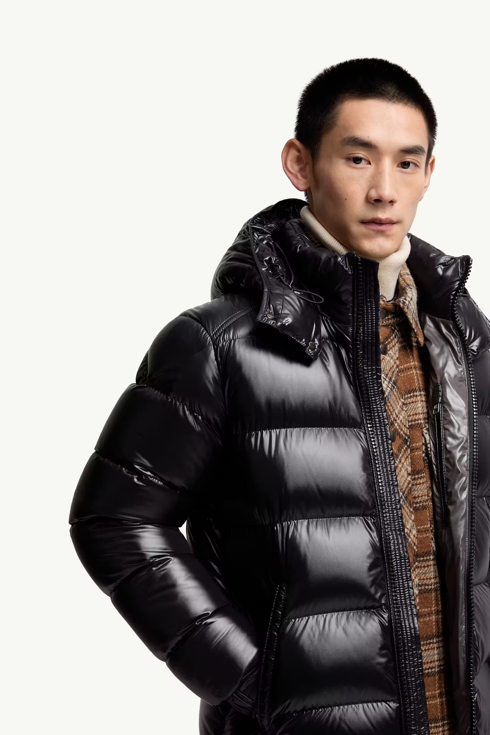 Moncler maya hooded short down jacket-MONCLER-Verso