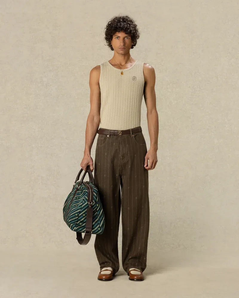 Monogram baggy jeans-DRÔLE DE MONSIEUR-Verso