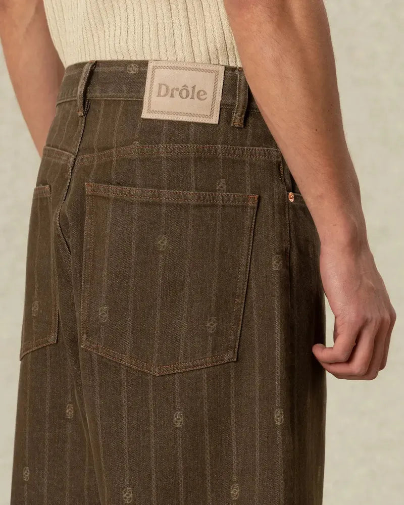 Monogram baggy jeans-DRÔLE DE MONSIEUR-Verso