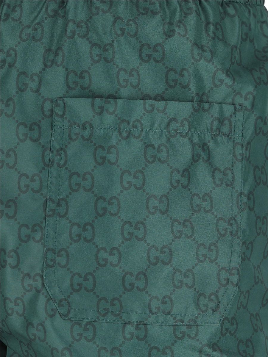 Monogram drawstring shorts-GUCCI-Verso