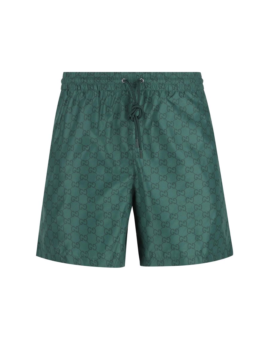 Monogram drawstring shorts-GUCCI-Verso