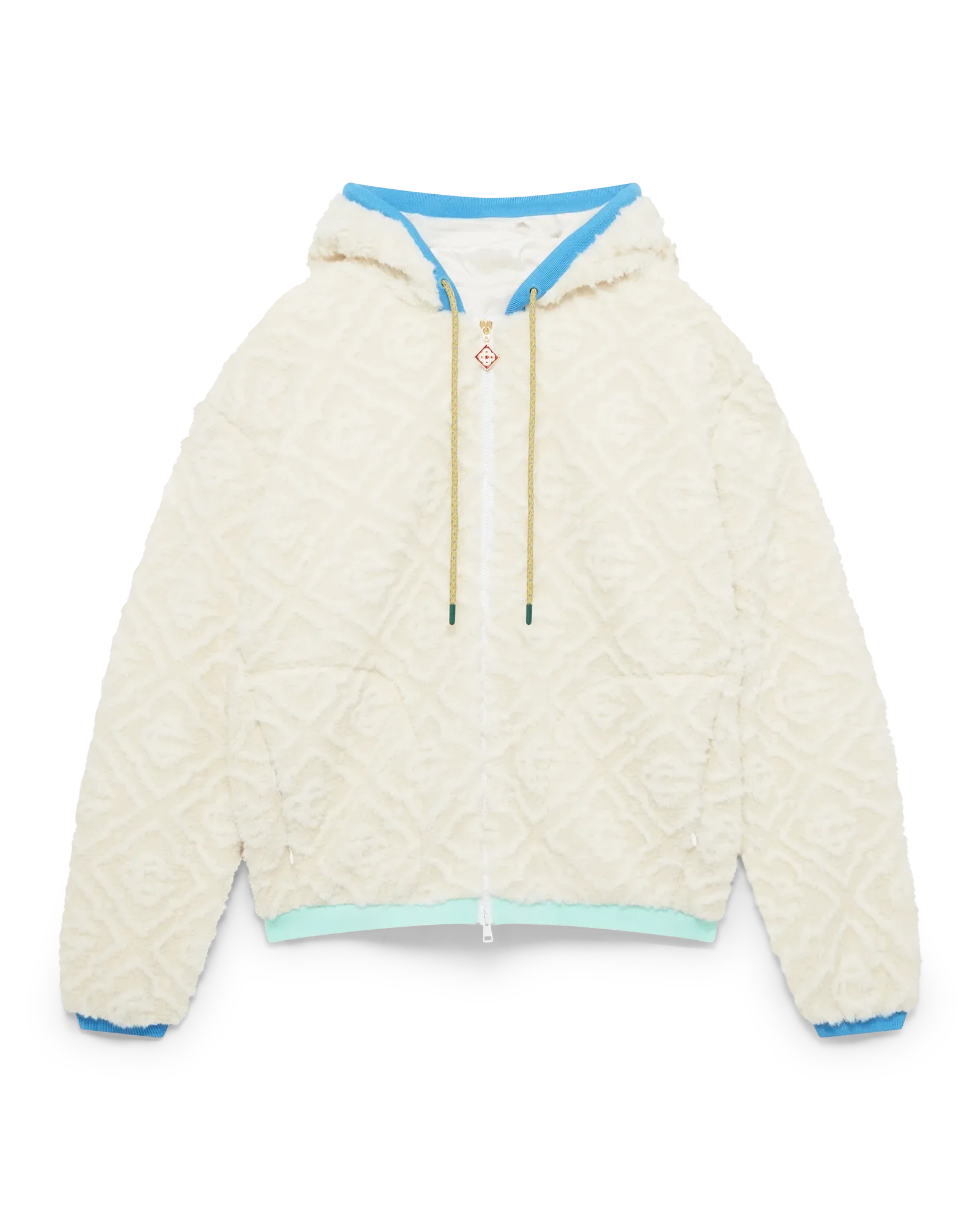 MONOGRAM JACQUARD FLEECE JACKET-CASABLANCA-Verso