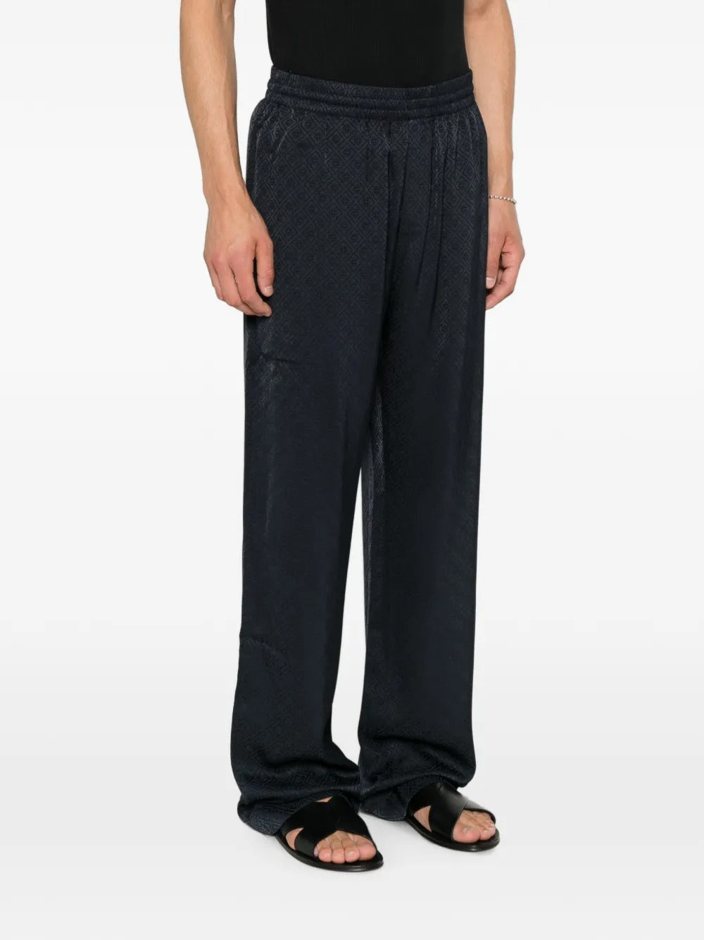 Monogram-jacquard trousers-CASABLANCA-Verso