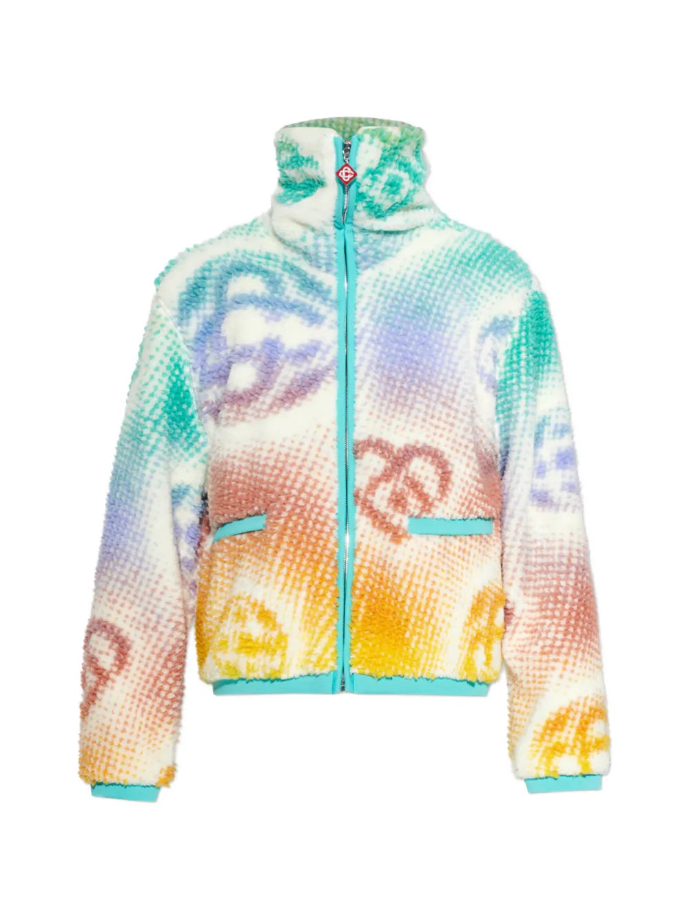Monogram-pattern zip-up jacket-CASABLANCA-Verso