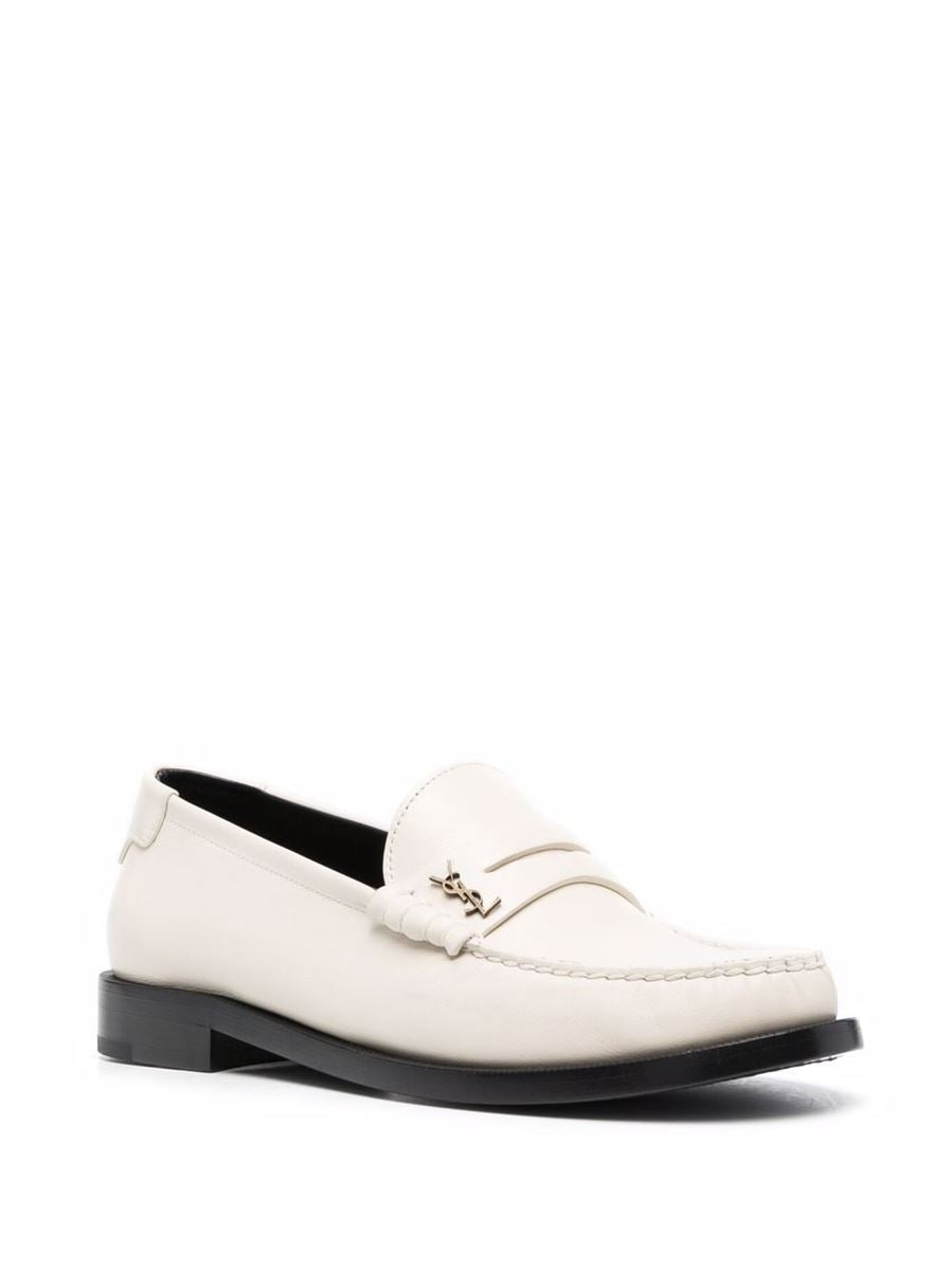 MONOGRAM PLAQUE LOAFERS SAINT LAURENT