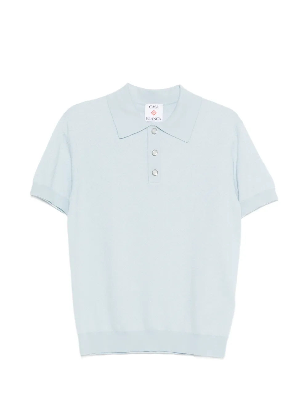 Monogram Pointelle Polo Shirt-CASABLANCA-Verso