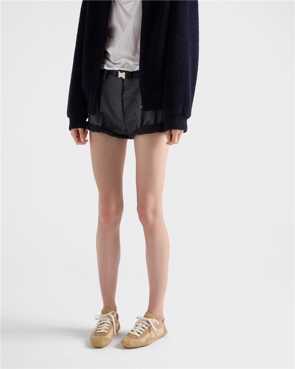 Montecarlo re-edition 2005 suede and re-nylon sneakers-PRADA-Verso