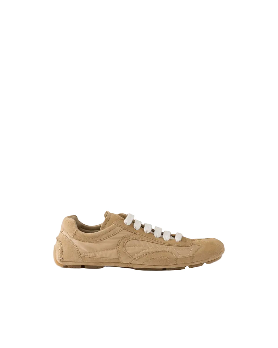 Montecarlo re-edition 2005 suede and re-nylon sneakers-PRADA-Verso