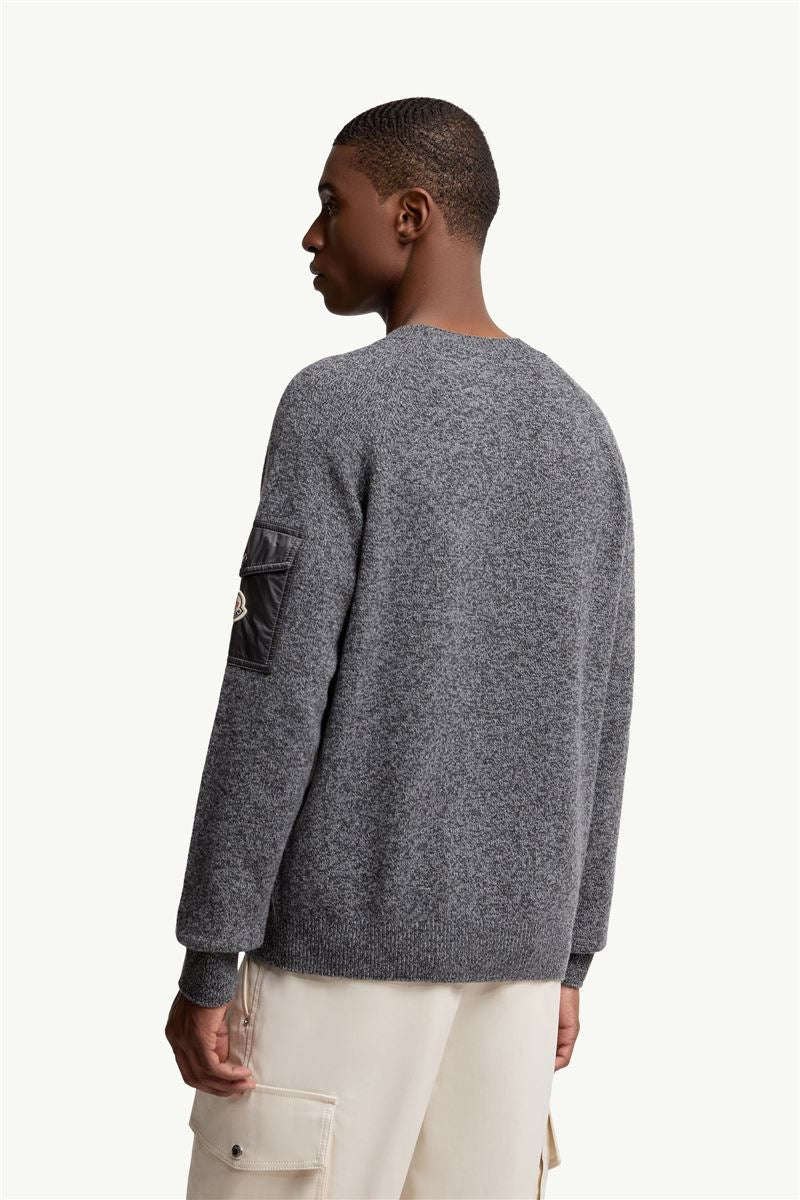 mouliné wool & cashmere jumper-MONCLER-Verso