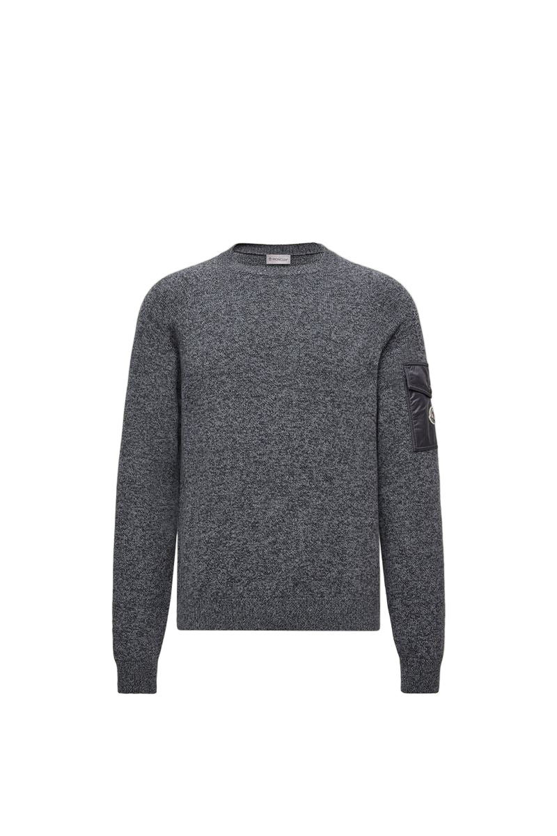mouliné wool & cashmere jumper-MONCLER-Verso