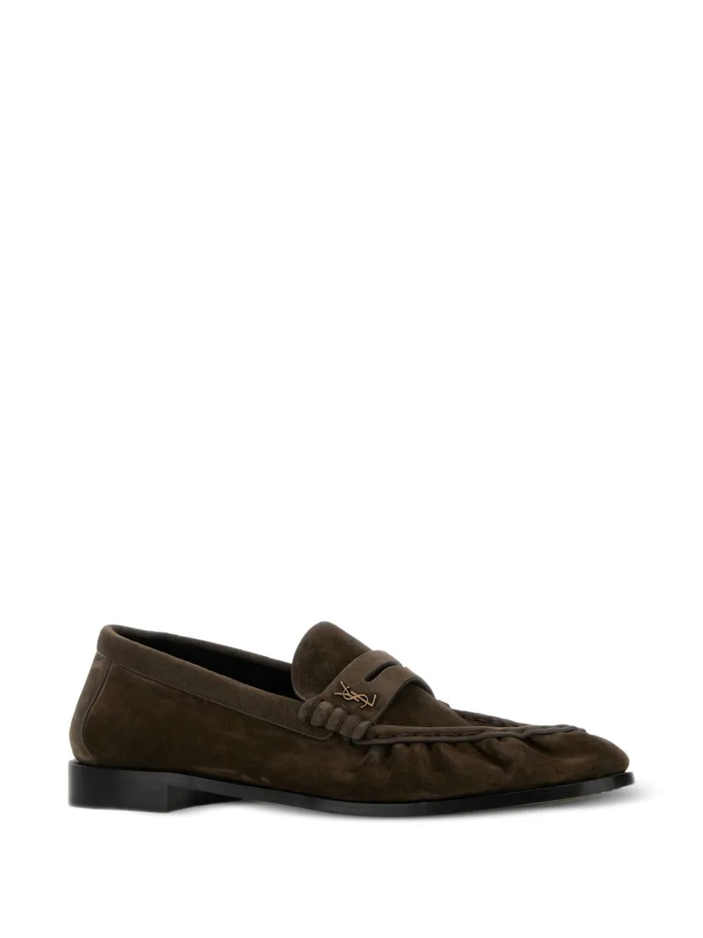 Mud suede loafers-SAINT LAURENT-Verso