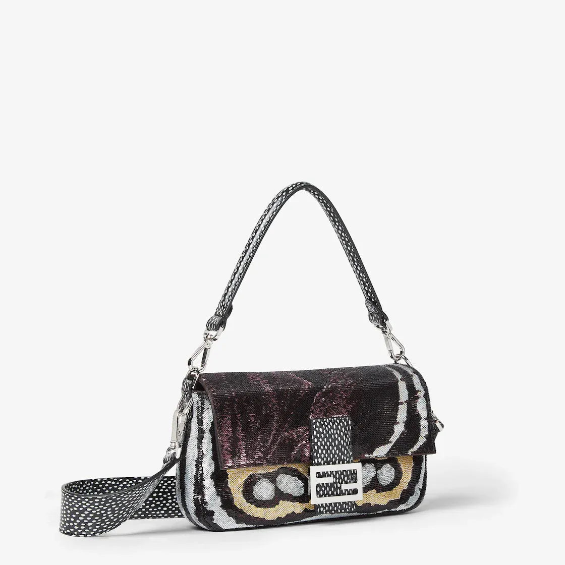Multicolour night butterfly sequin bag-FENDI-Verso