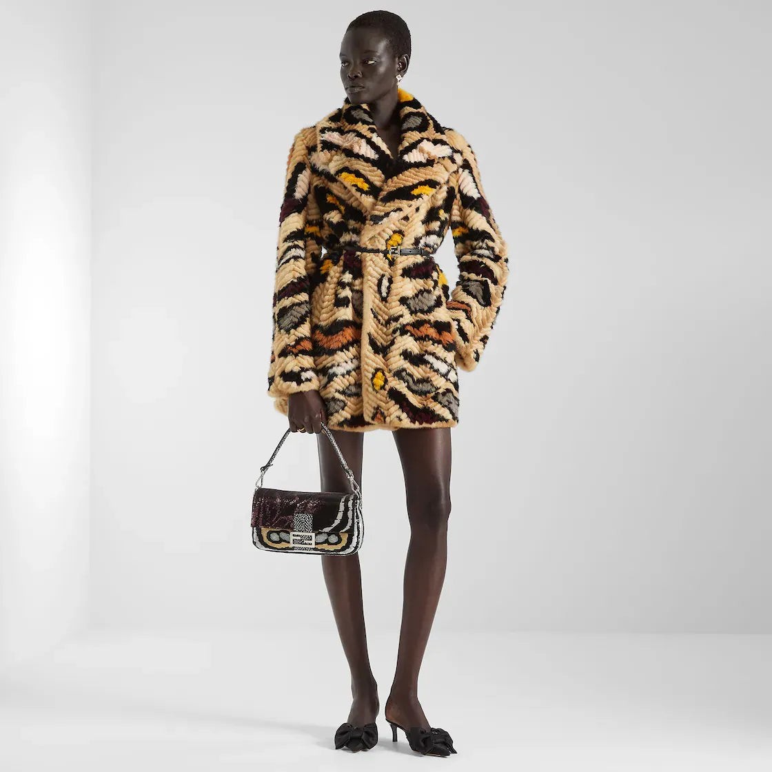 Multicolour night butterfly sequin bag-FENDI-Verso