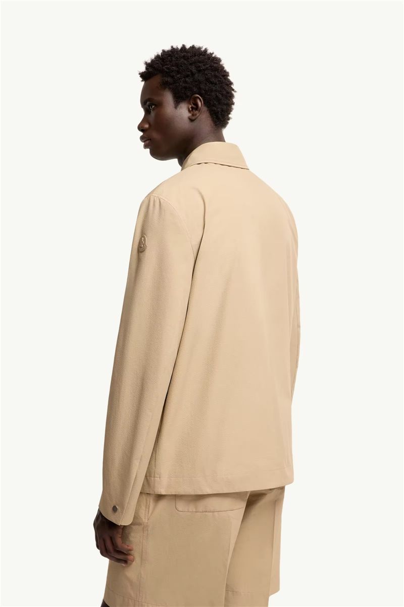 Nanav seersucker shirt jacket-MONCLER-Verso