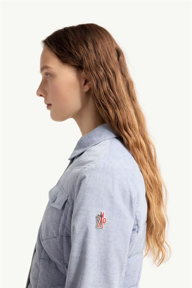 Nangy corduroy down shirt jacket-MONCLER-Verso