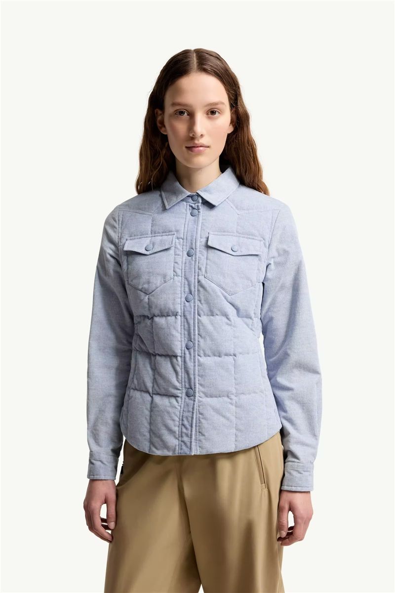 Nangy corduroy down shirt jacket-MONCLER-Verso