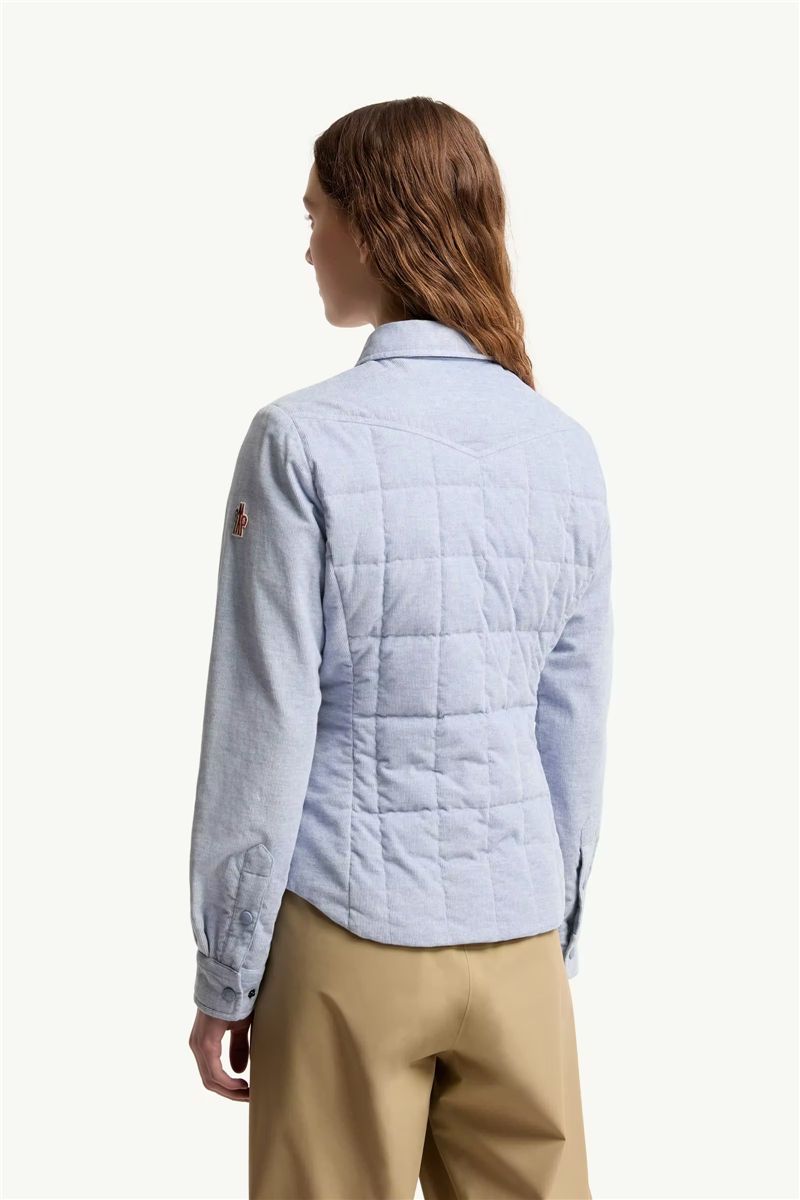 Nangy corduroy down shirt jacket-MONCLER-Verso