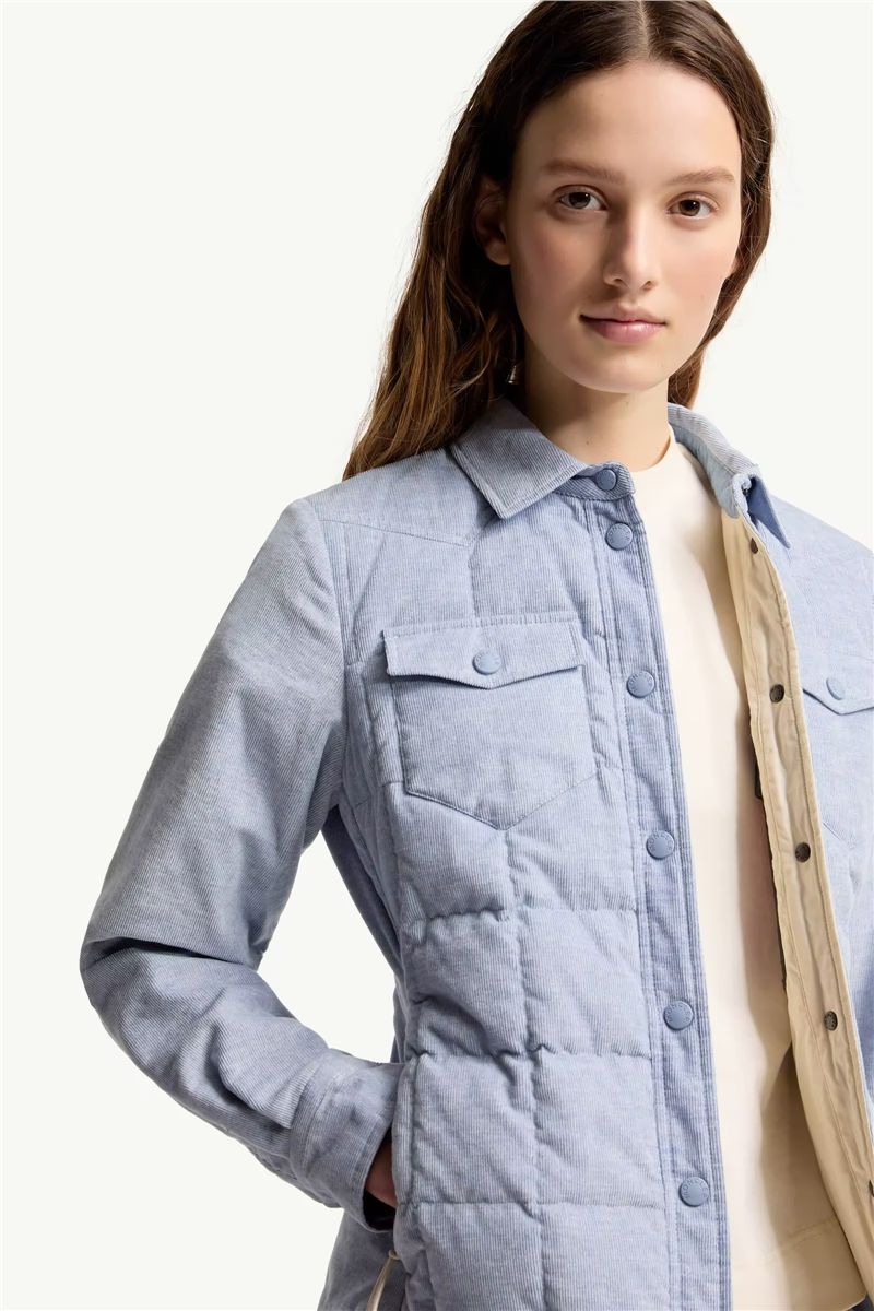 Nangy corduroy down shirt jacket-MONCLER-Verso