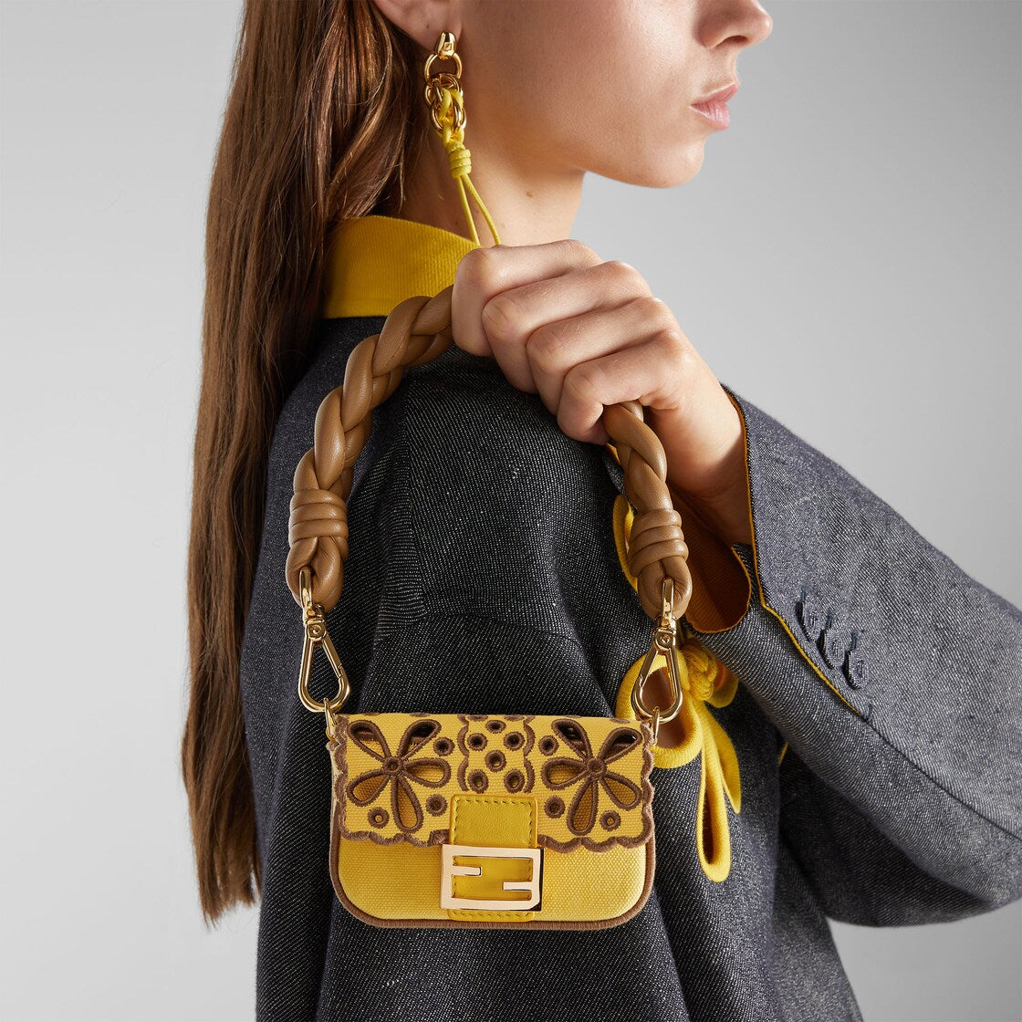 Nano baguette maxi handle charm-FENDI-Verso